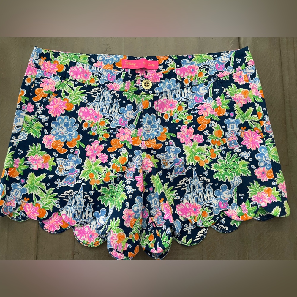 Disney Parks + Lilly Pulitzer Buttercup Shorts size 4